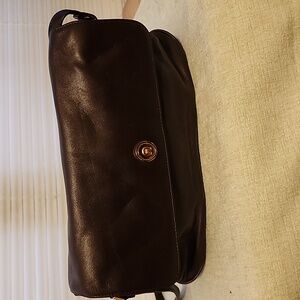 Etienne Aigner Dark Brown Crossbody Bag